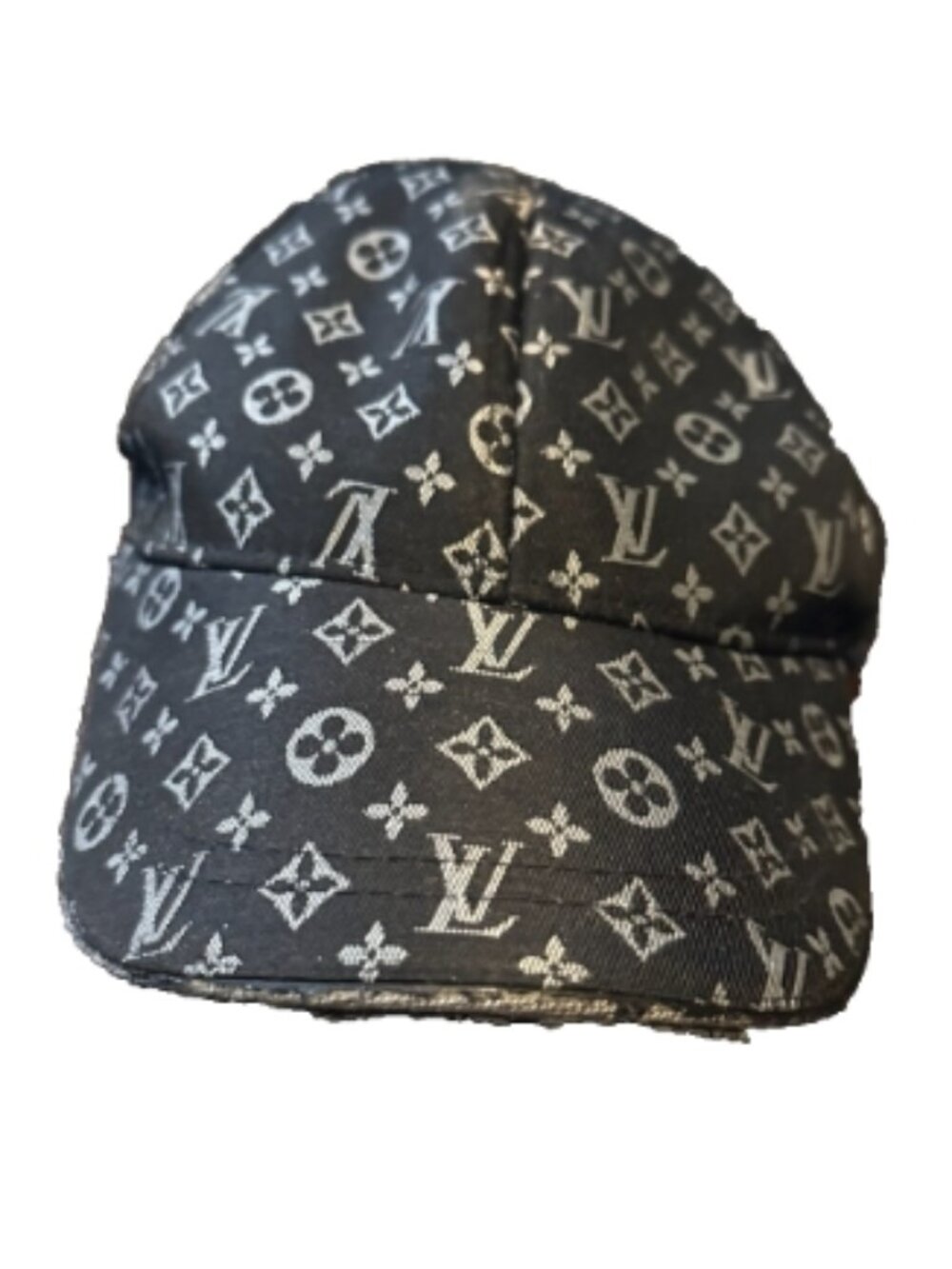 Embroidered logo Monogram Black Premium Cap Women's One Size - Picture 4 of 7